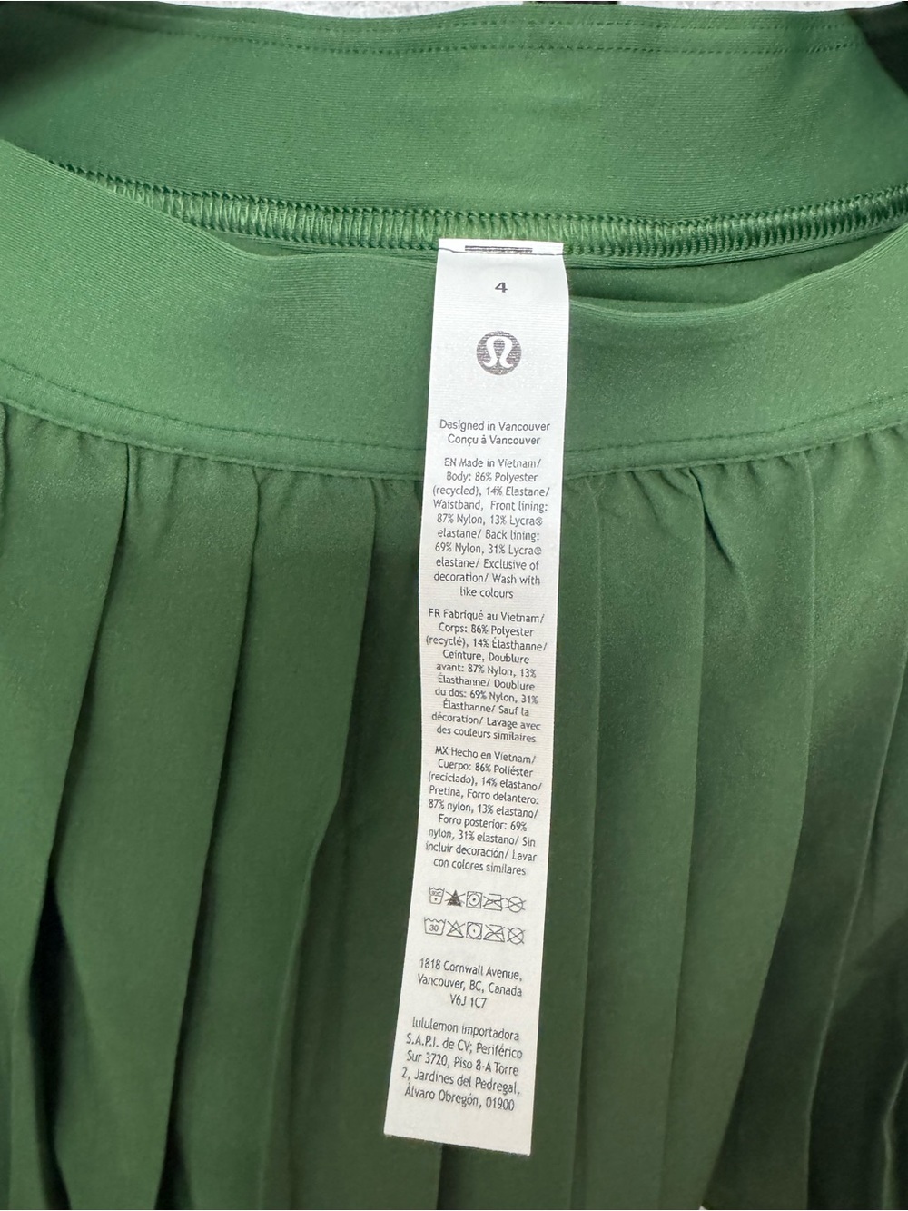 NWT Lululemon High-Rise Pleated Tennis Skirt Long Ivy Grove Sz 4 LW8AU4T - Picture 4 of 14